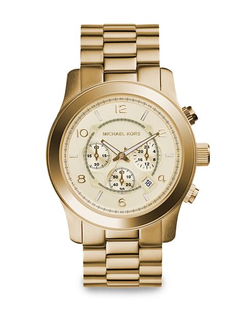 michael kors runway mercer watch|Michael Kors oversized runway watch.